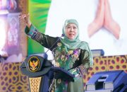 Gubernur Khofifah, Wagub Emil dan Gus Iqdam Halal Bi Halal dengan Ribuan Insan BUMD dan Pelaku KUMKM Jatim, Pesankan Optimisme Menghadapi Gejolak Ekonomi Global