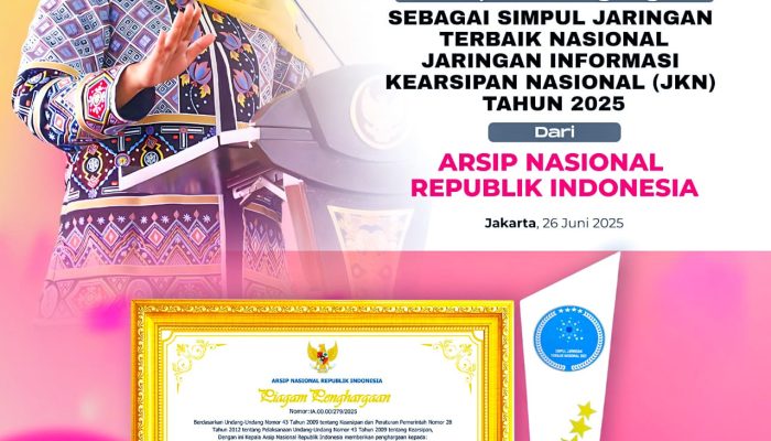 Jatim Raih Penghargaan Simpul Jaringan Terbaik, Gubernur Khofifah Komitmen Perkuat Kearsipan Terbuka dan Mudah Diakses Masyarakat