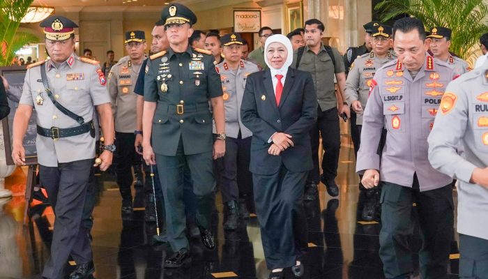 Gubernur Khofifah  Hadiri Upacara Peringatan Hari Juang Polri Dipimpin  Langsung Kapolri   di Surabaya, Jadikan Momentum Perkuat Komitmen Berikan Pelayanan Terbaik Untuk Masyarakat