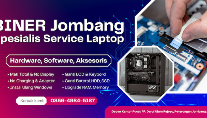 Service Laptop Jombang Terbaik – Biner Computer Bergaransi & Profesional