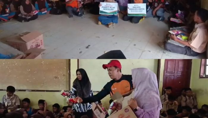 BAZNAS Jombang Bantu Pemulihan SMPN 4 Seruway Pascabencana