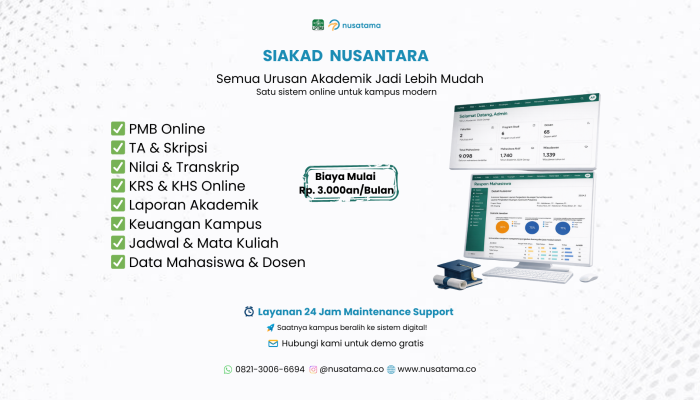 Jasa Pembuatan Sistem Informasi Akademik (SIAKAD) Terintegrasi