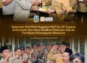 Tasyakuran HUT ke-22 Tagana di Grahadi, Gubernur Khofifah Apresiasi Dedikasi Relawan Garda Terdepan Bencana