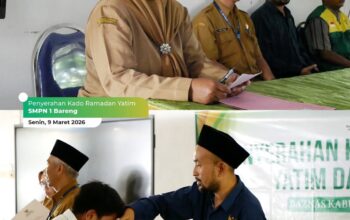 BAZNAS Jombang Salurkan Kado Ramadan untuk Anak Yatim dan Dhuafa di SMPN 2 dan SMPN 1 Bareng