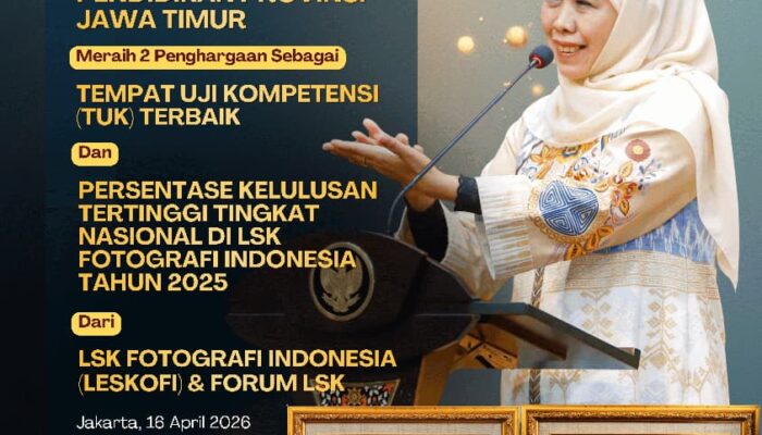 Gubernur Khofifah: UPT PTKK Jawa Timur Sabet Dua Penghargaan Nasional, Perkuat SDM Vokasi Berdaya Saing Global