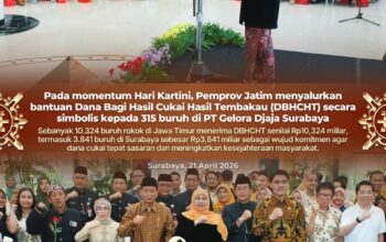 Gubernur Khofifah Manfaatkan Hari Kartini 2026 untuk Perkuat Ekonomi Perempuan melalui DBHCHT dan KIP Putri Jawara di Surabaya
