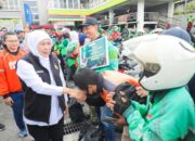 Gubernur Khofifah Berbagi Kebahagiaan Hari Kartini, Ojol Perempuan Rasakan Manfaat Nyata