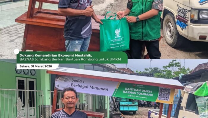 BAZNAS Jombang Dorong Kemandirian Mustahik Lewat Bantuan Rombong