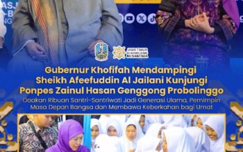 Bersama Gubernur Khofifah, Sheikh Afeefuddin Doakan Santri Ponpes Genggong Menjadi Pembawa Keberkahan bagi Umat dan Indonesia