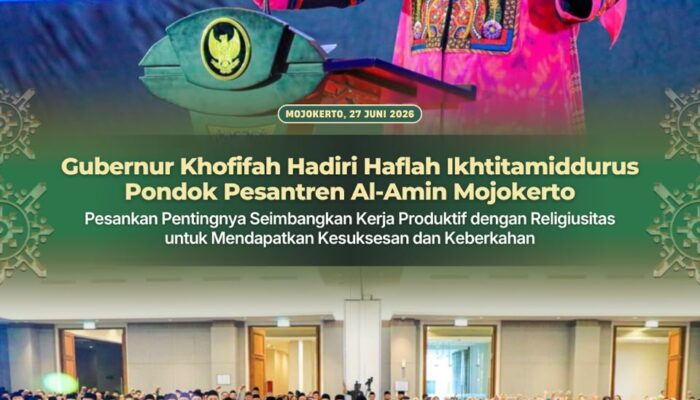 Gubernur Khofifah: Jangan Tinggalkan Nilai-Nilai Pesantren, Iringi Setiap Kerja Produktif dengan Ikhtiar Spiritual