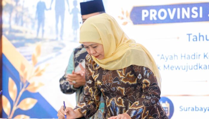 Gubernur Khofifah Bersama Menteri PPPA Luncurkan PELITA ASN untuk Perkuat Ketahanan Keluarga dan Tingkatkan Kinerja Aparatur Sipil Negara