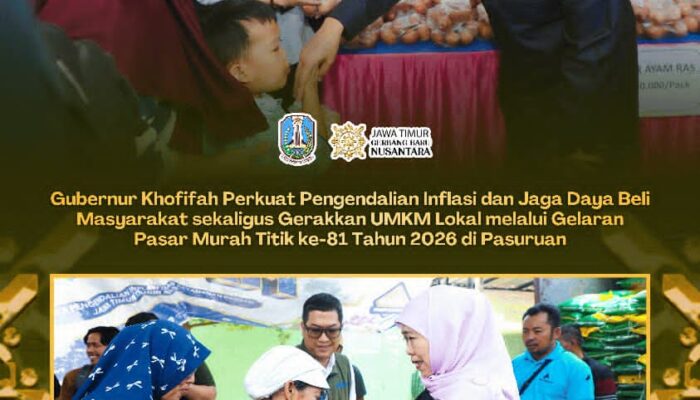 Gubernur Khofifah: Pengendalian Inflasi Harus Berjalan Beriringan dengan Penguatan UMKM dan Perlindungan Kelompok Rentan