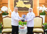 Gubernur Khofifah dan Wagub Emil Terima Menhub, Bahas Percepatan Transportasi Terintegrasi di Jawa Timur