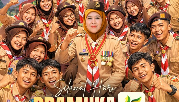Gubernur Khofifah Ajak Pramuka Jatim Jadi Penggerak Swasembada Pangan Menuju Indonesia Emas 2045
