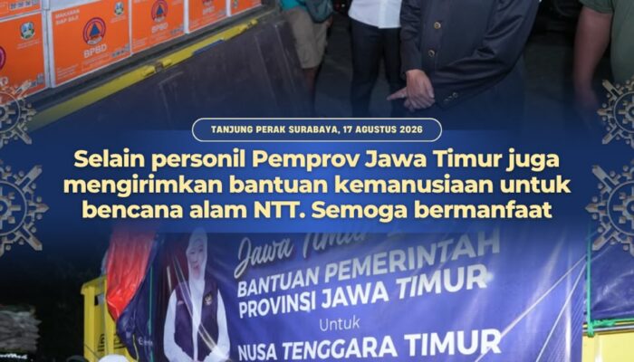 Dari Tim SAR hingga Bantuan Logistik, Gubernur Khofifah Pastikan Jatim Bergerak Bantu NTT