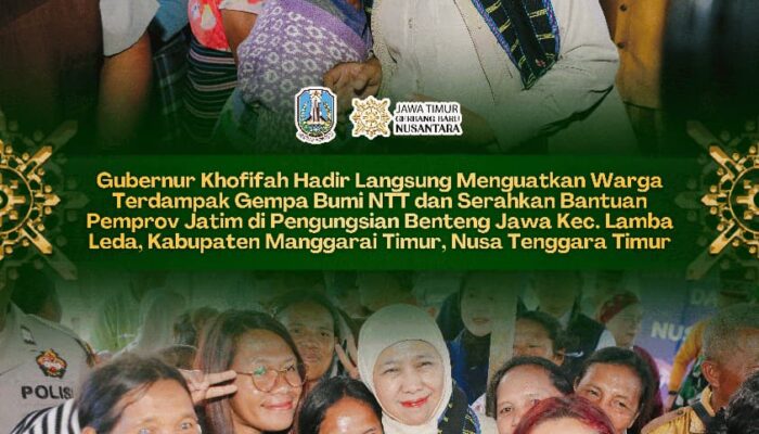 Gubernur Khofifah Ajak Anak-anak Pengungsi Tetap Bermain dan Bermimpi, “Kalian Tidak Sendiri”
