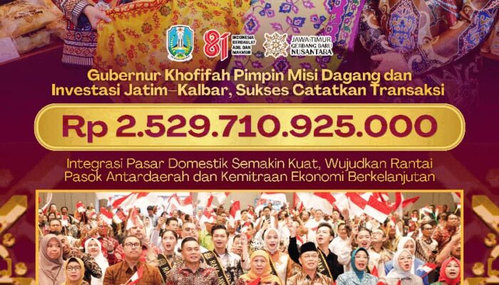 Perdagangan dan Investasi Jatim-Kalbar Makin Kuat, Gubernur Khofifah Bukukan Transaksi Rp2,529 Triliun