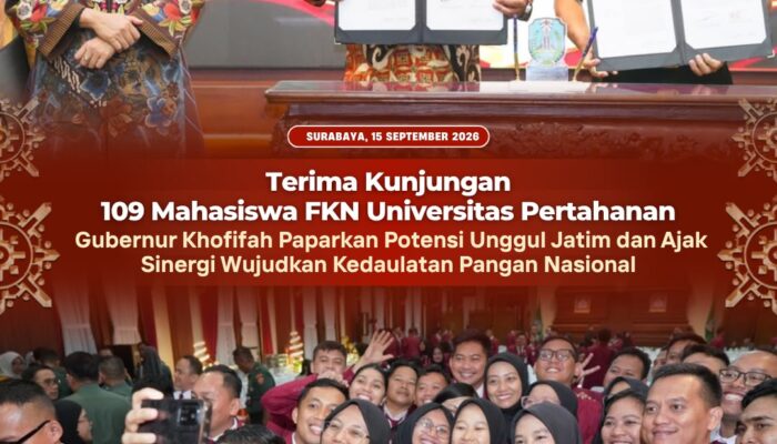 Gubernur Khofifah Paparkan Potensi Unggul Jawa Timur di Hadapan Mahasiswa Unhan, Perkuat Sinergi Wujudkan Kedaulatan Pangan Nasional