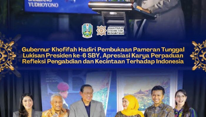 Pameran Tunggal SBY Dibuka di Surabaya, Gubernur Khofifah dan Wagub Emil Apresiasi Dedikasi Seni Presiden ke-6 RI