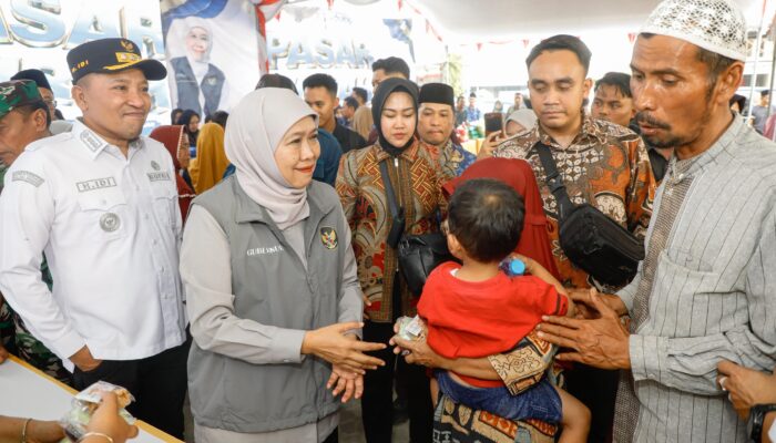 Pasar Murah Pemprov Jatim Sasar Warga Terdampak Kekeringan, Gubernur Khofifah Tekankan Pemenuhan Kebutuhan Pangan