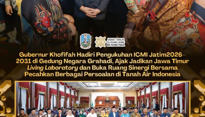 Gubernur Khofifah Ajak ICMI Jatim Jadikan Jawa Timur Living Laboratory untuk Perkuat Riset dan Inovasi