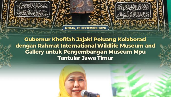 Gubernur Khofifah Buka Peluang Kolaborasi dengan Rahmat Museum untuk Perkaya Koleksi dan Edukasi Museum Mpu Tantular