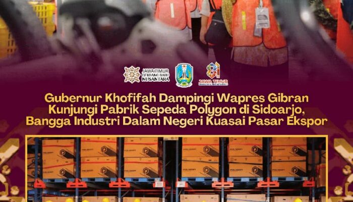 Kolaborasi Vokasi dan Industri, Gubernur Khofifah Dampingi Wapres Gibran Pantau Pabrik Polygon