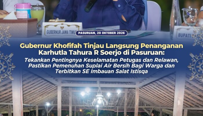 Tinjau Penanganan Karhutla Tahura R Soerjo, Gubernur Khofifah Tekankan Keselamatan Petugas dan Relawan