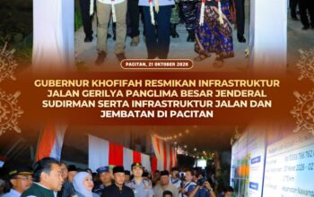 Pulihkan Akses Vital Pascabencana, Gubernur Khofifah Resmikan Jembatan Bailey Kaligoro II Pacitan