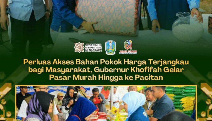 Gubernur Khofifah Gelar Pasar Murah di Pacitan untuk Perluas Akses Bahan Pokok Terjangkau
