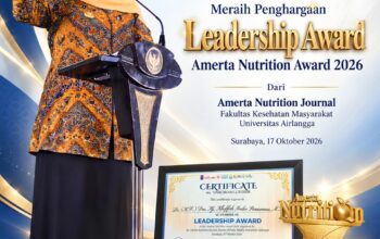 Komit Sukseskan Program Gizi Bebas Stunting, Gubernur Khofifah Sabet Leadership Award Amerta Nutrition 2026