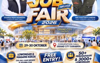 Gubernur Khofifah Sebut Job Fair Inklusif 2026 Sebagai Awalan Rangkaian Bursa Kerja di 16 UPT BLK